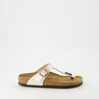 Offene schuhe Gizeh Flip-Flops Birkenstock Weiß Femme