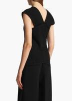 Top Top Drappeggiato Josif Khaite Nero Donne