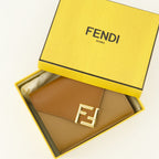 Immagine dei portafogli FF Diamonds marroni del marchio Fendi per donna - Primavera-Estate 2026 - Vista Dettagliata_3