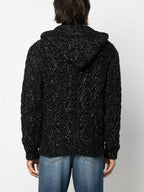 Maille Cardigan en lurex Saint Laurent Noir Homme