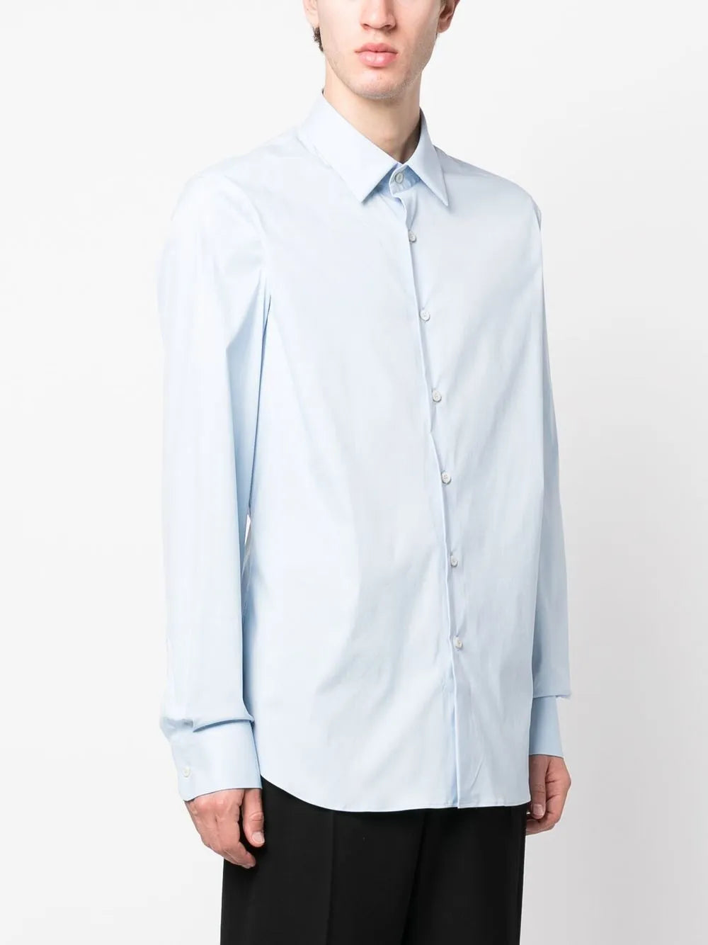 Camisas Camisa de popelina Prada Azul Homme