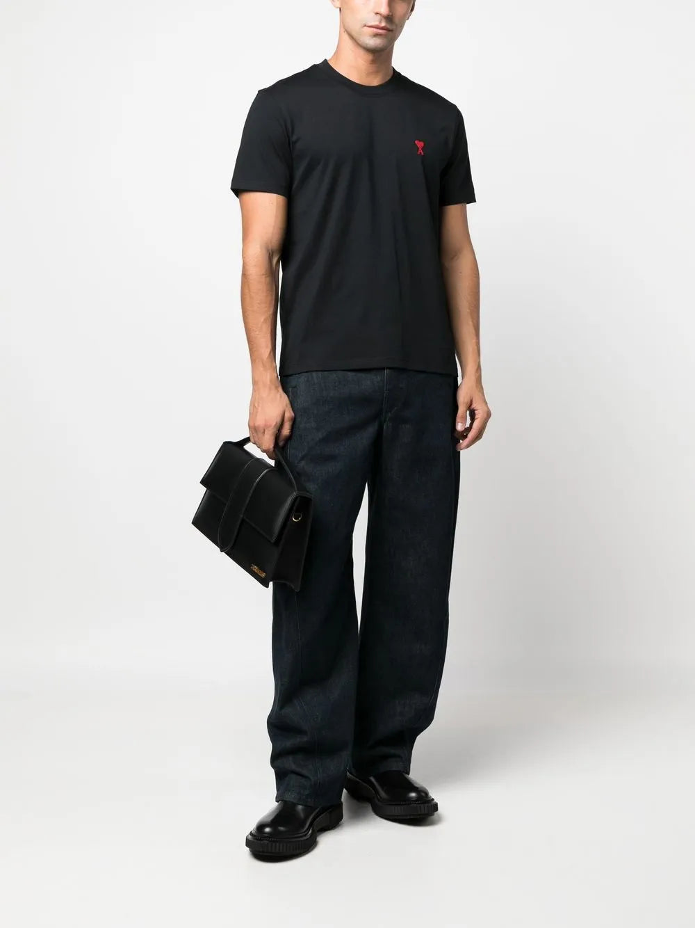 T-shirts T-shirt Ami de cœur Ami PARIS Noir Unisexe