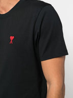 T-shirts T-shirt Ami de cœur Ami PARIS Noir Unisexe