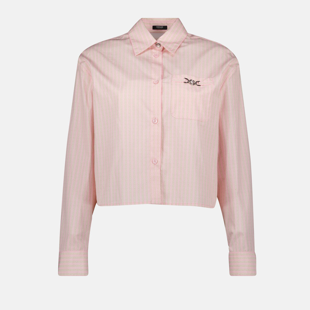 Camisas Camisa Cortada Versace Rosa Femme