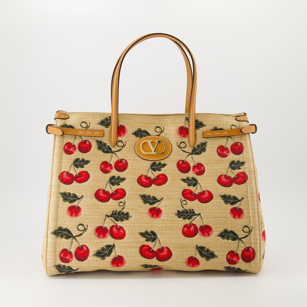 Sacs cabas Sac cabas Cherryfic Valentino Garavani Beige Femme
