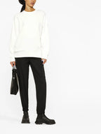 Sweatshirts Metallisches Logo Sweatshirt Moncler Weiß Damen