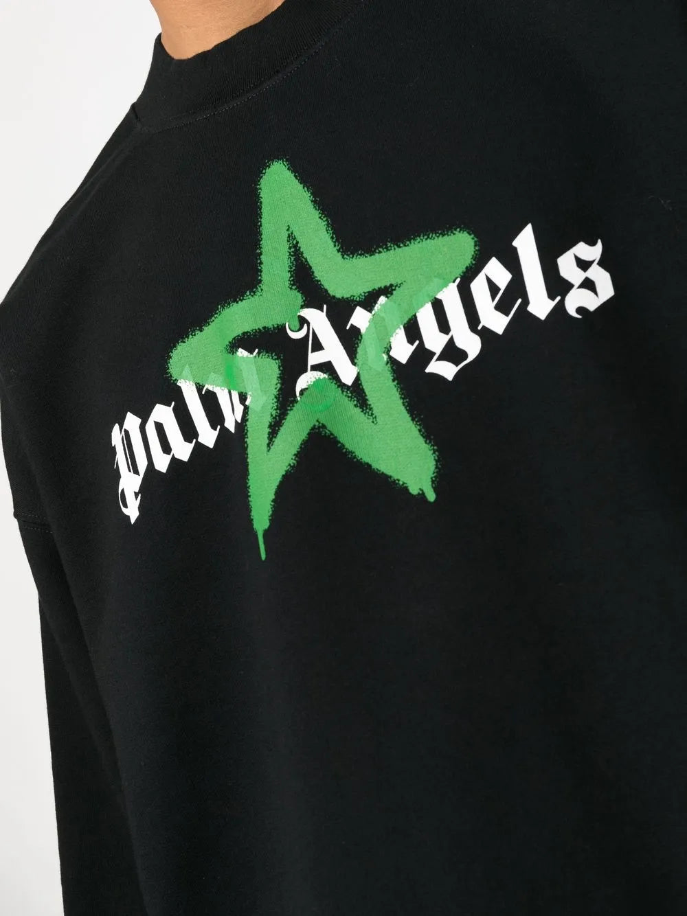 Sudaderas Sudadera con Logo Palm Angels Negro Homme
