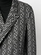 Manteaux Manteau en laine Fendi Noir Homme