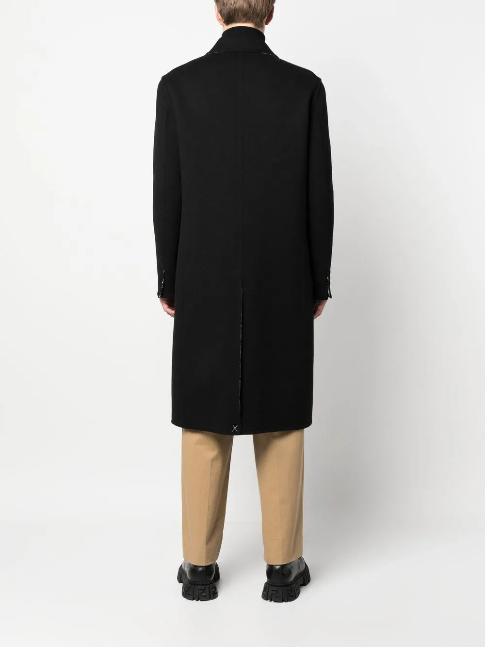 Manteaux Manteau en laine Fendi Noir Homme