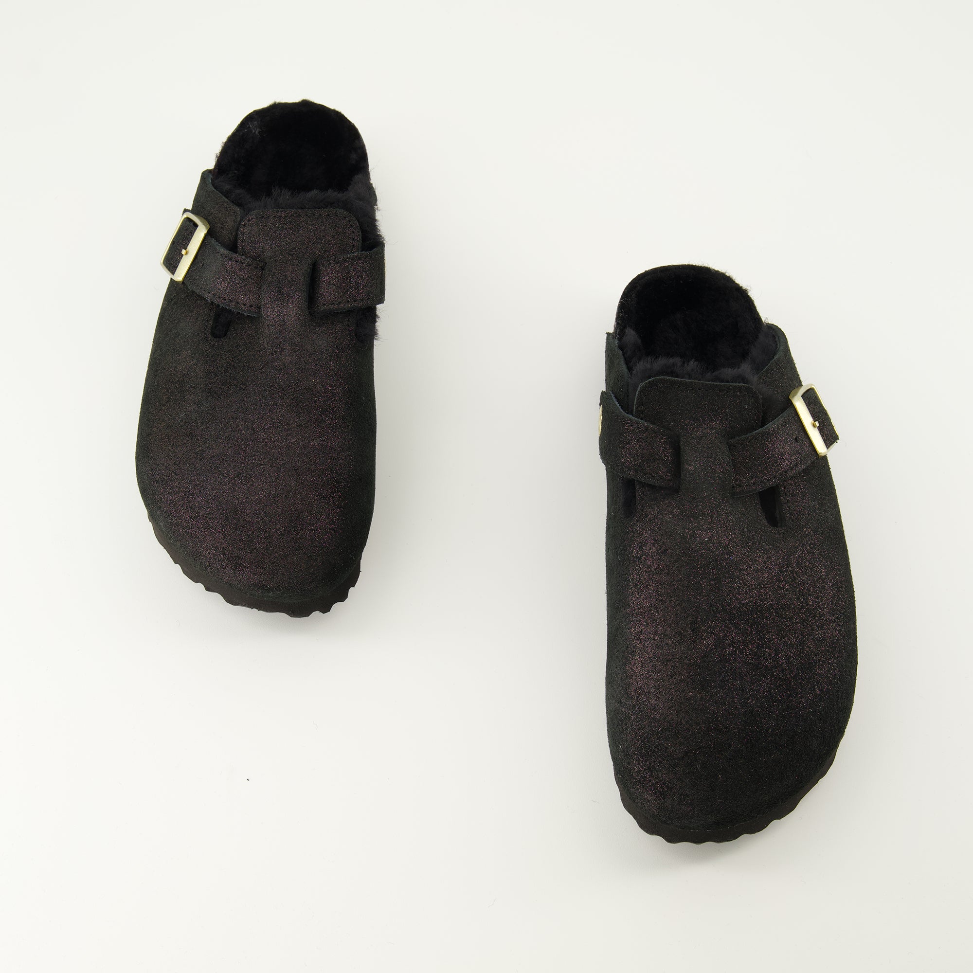 Image de l'article Mules Boston de la marque Birkenstock pour Femme - Saison Automne-Hiver 2025 - Vue de dessus paire de chaussure