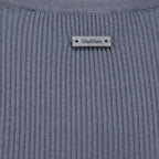Tops Top maniche lunghe grigio a coste Max Mara Gris Femme