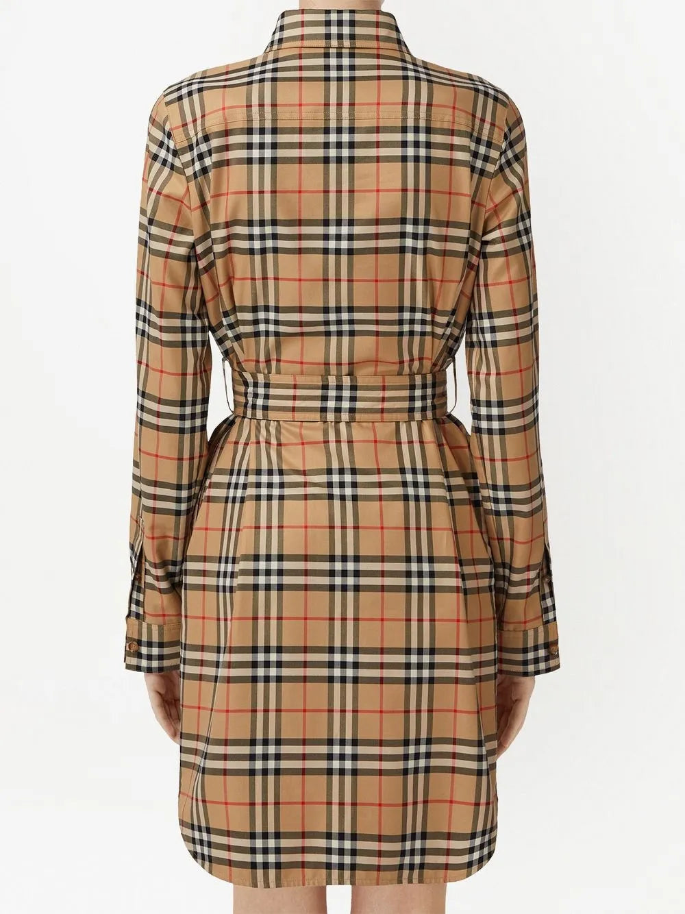 Vestidos Robe à carreaux Burberry Beige Femme