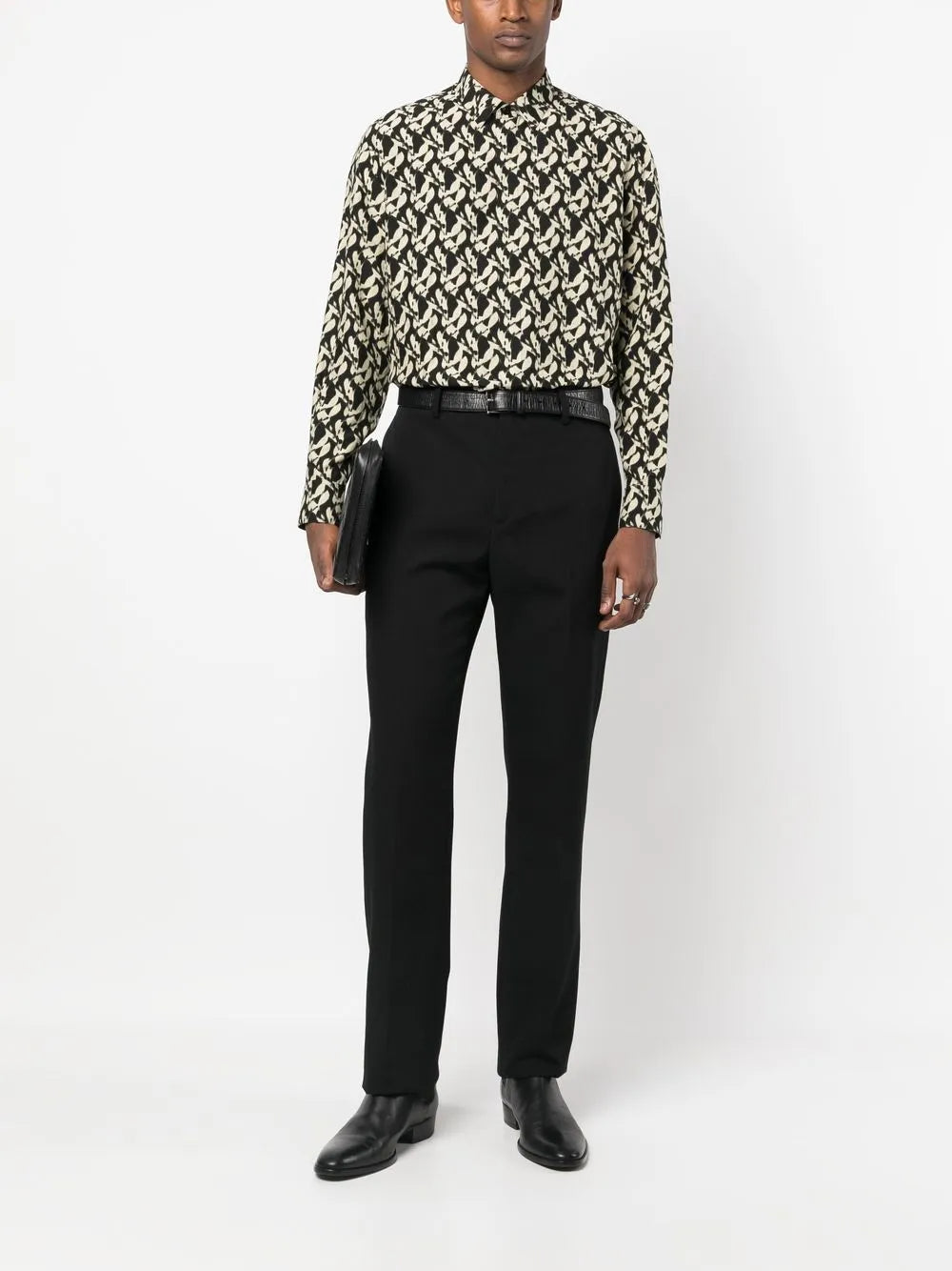 Camisas Camisa de Motivos Saint Laurent Negro Homme