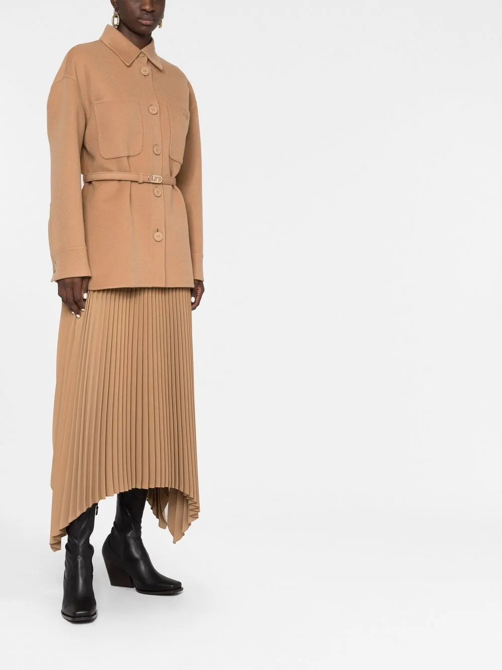 Vestes Veste en cachemire Fendi Marron Femme