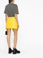 Jupes Mini-jupe matelassée Moncler Jaune Femme