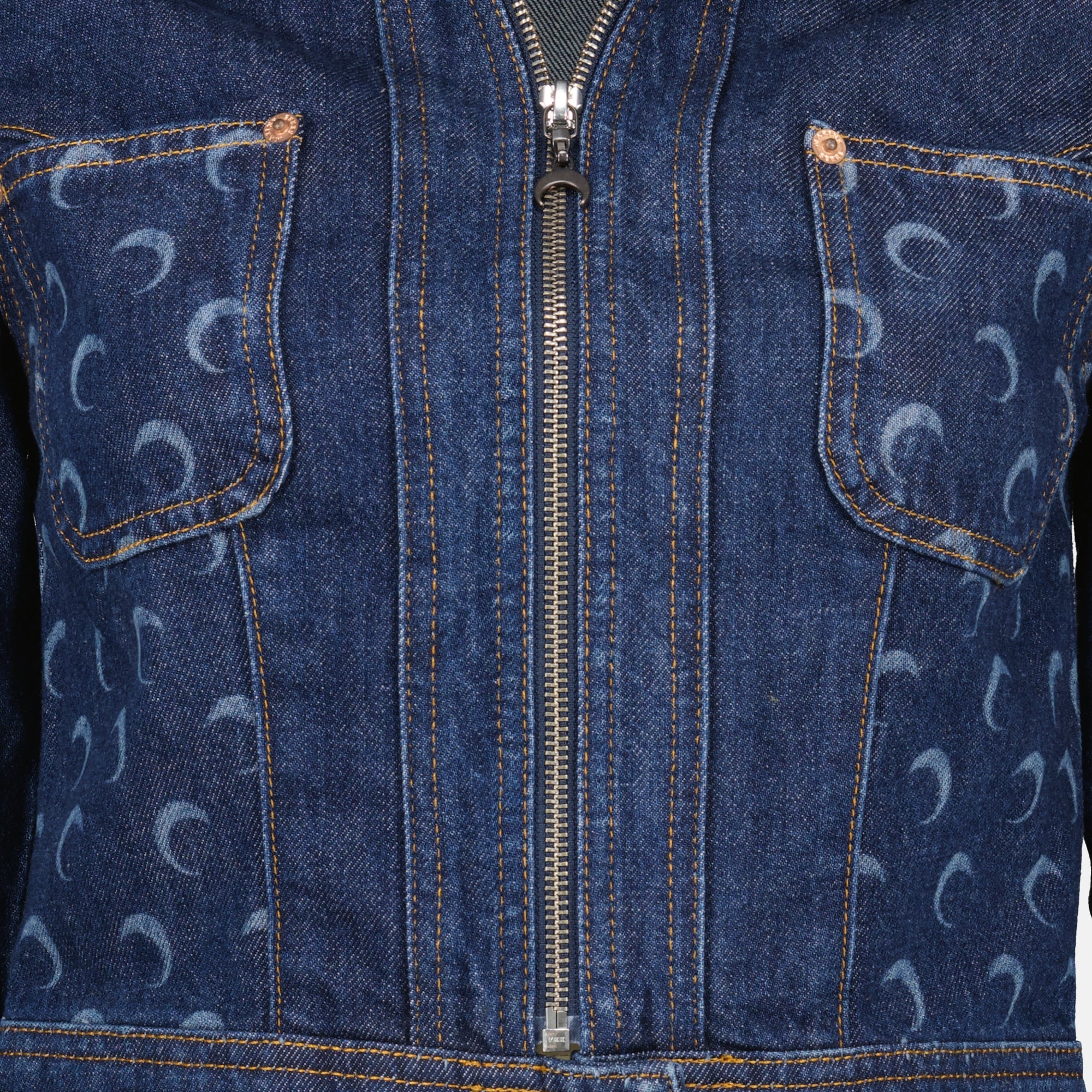 Vestes Veste en jean Trucker bleu foncé Marine Serre Bleu foncé Femme