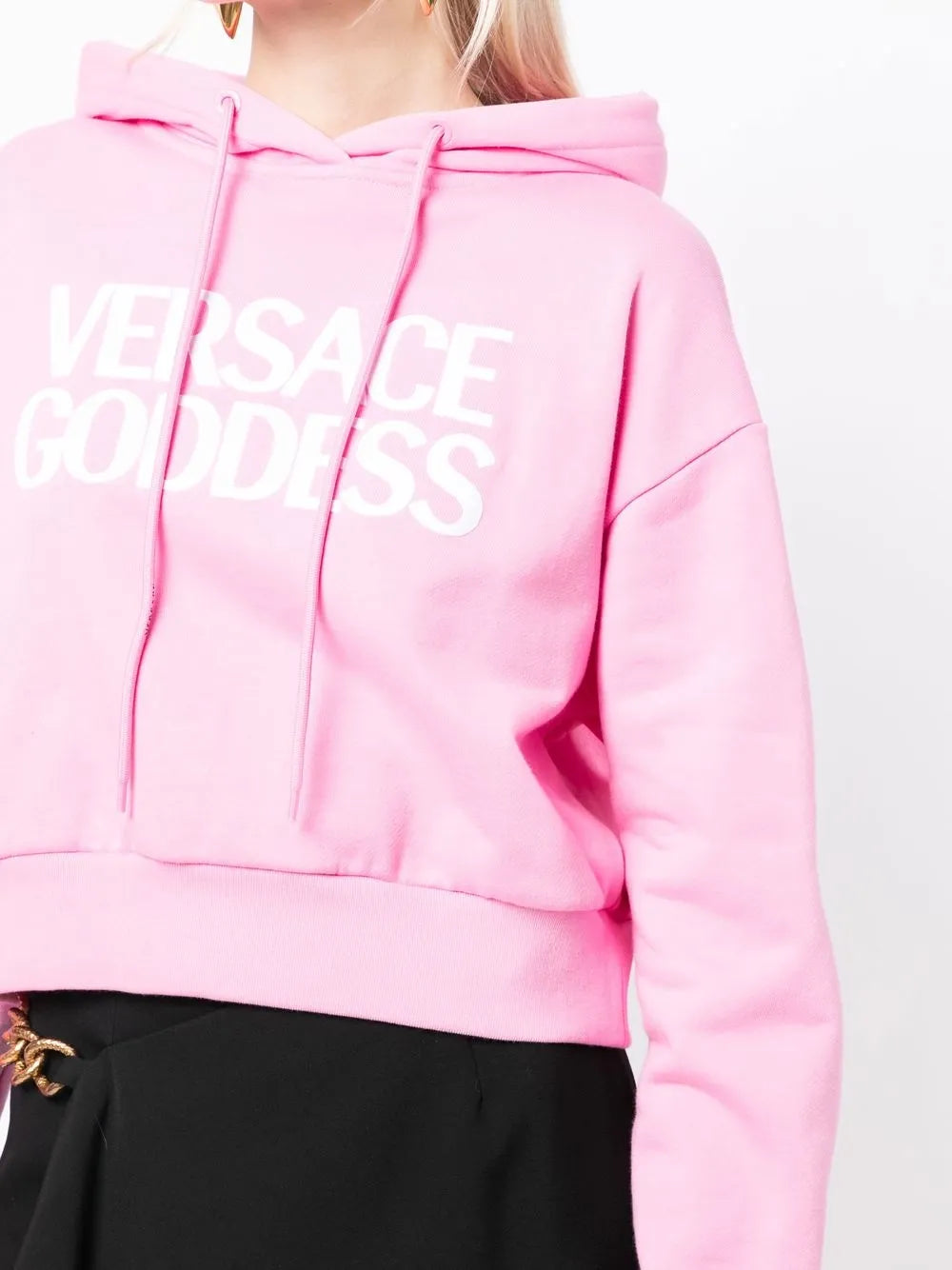 Moletons Sweat com Capuz Goddess Versace Rosa Femme