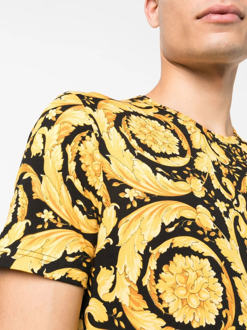 Underwear and homewear Barocco T-shirt Versace Yellow Man