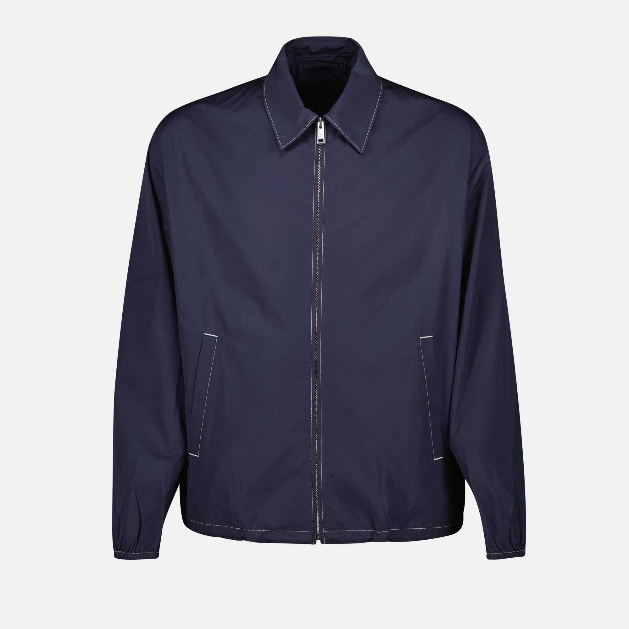Vestes Veste coupe- vent Prada Bleu foncé Homme
