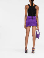 Jupes Mini jupe Medusa 95' Versace Violet Femme