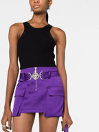 Jupes Mini jupe Medusa 95' Versace Violet Femme