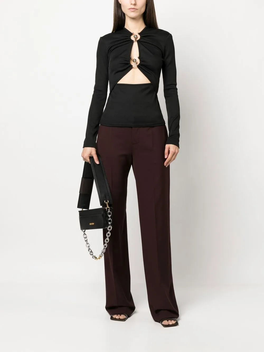 Image de l'article Haut à manches longues Orbit de la marque Christopher Esber pour Femme - Saison Automne-Hiver 2025 - Vue de Dos