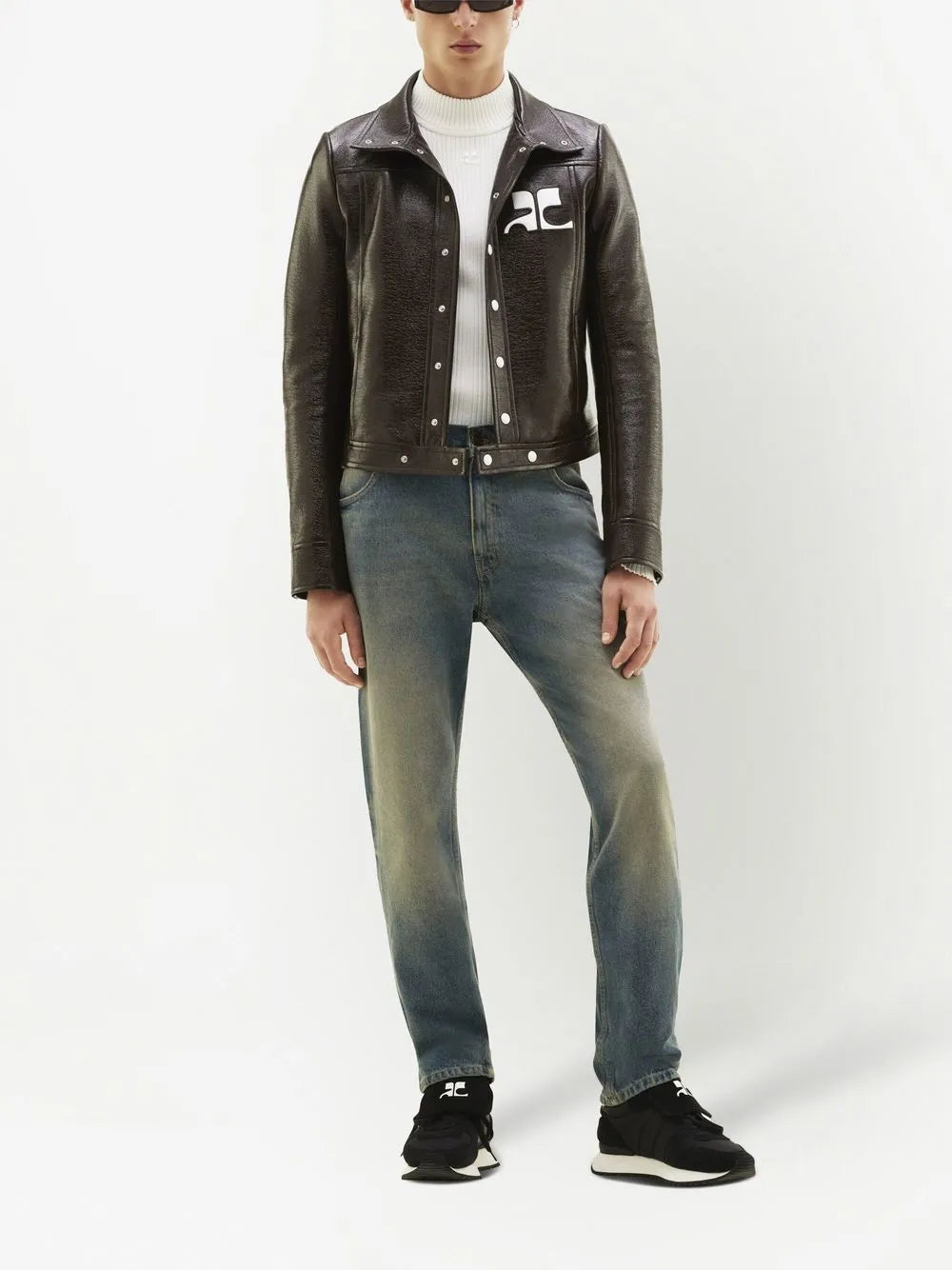 Vestes Chaqueta de Reedición de Vinilo Courrèges Marron Homme