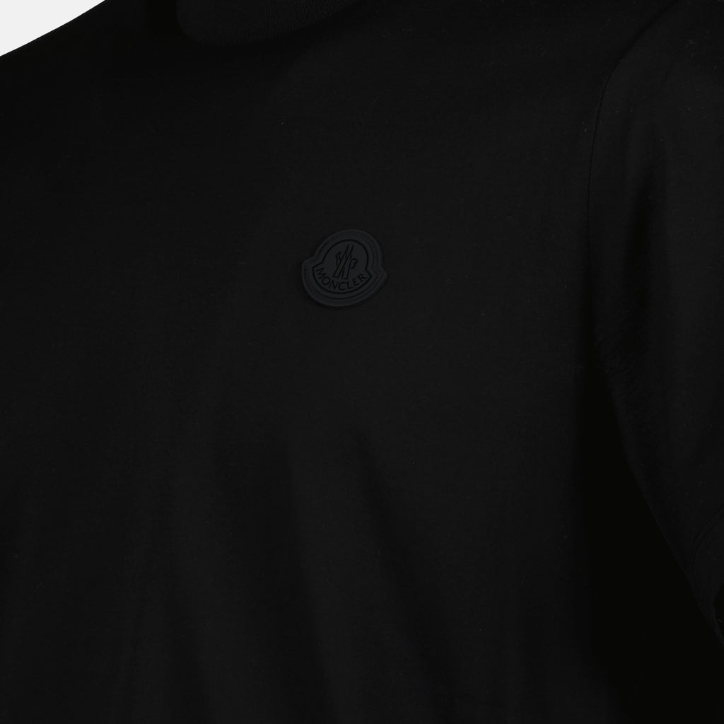 T-shirts T-shirt à logo vertcal Moncler Noir Homme