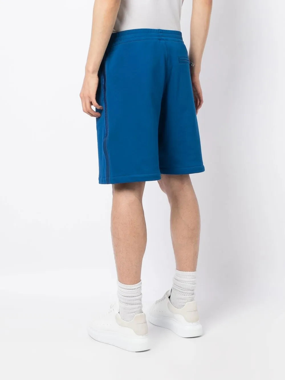 Shorts Logo-Band-Shorts Alexander McQueen Blau Homme