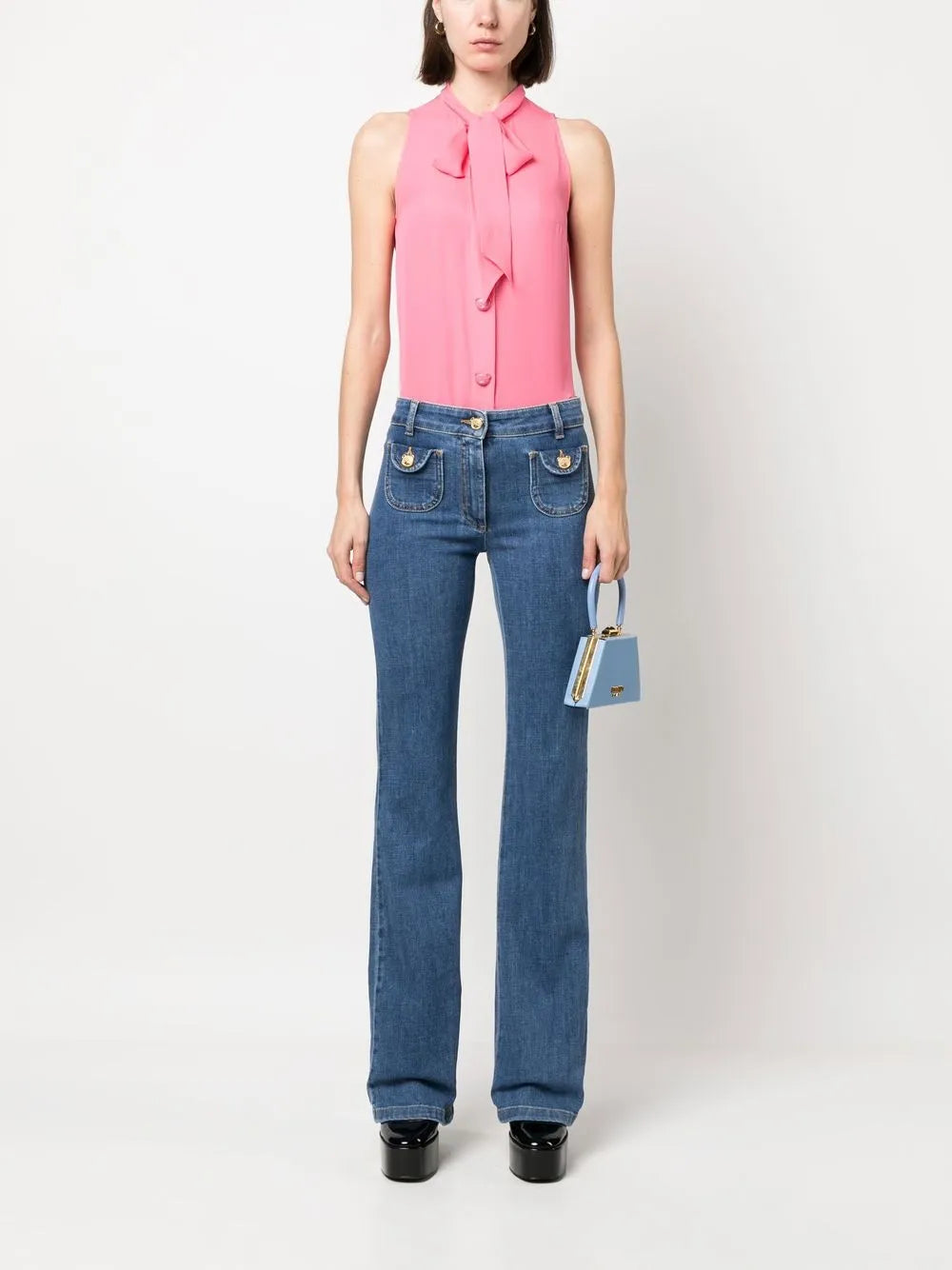 Hemden Ärmelloses Shirt Moschino Rosa Femme