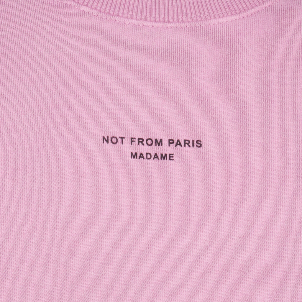 Sweatshirts 클래식 핑크 슬로건 스웻셔츠 Drole De Monsieur Rose Homme