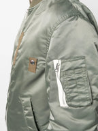Jackets Nylon Twill Bomber Sacai Khaki Homme