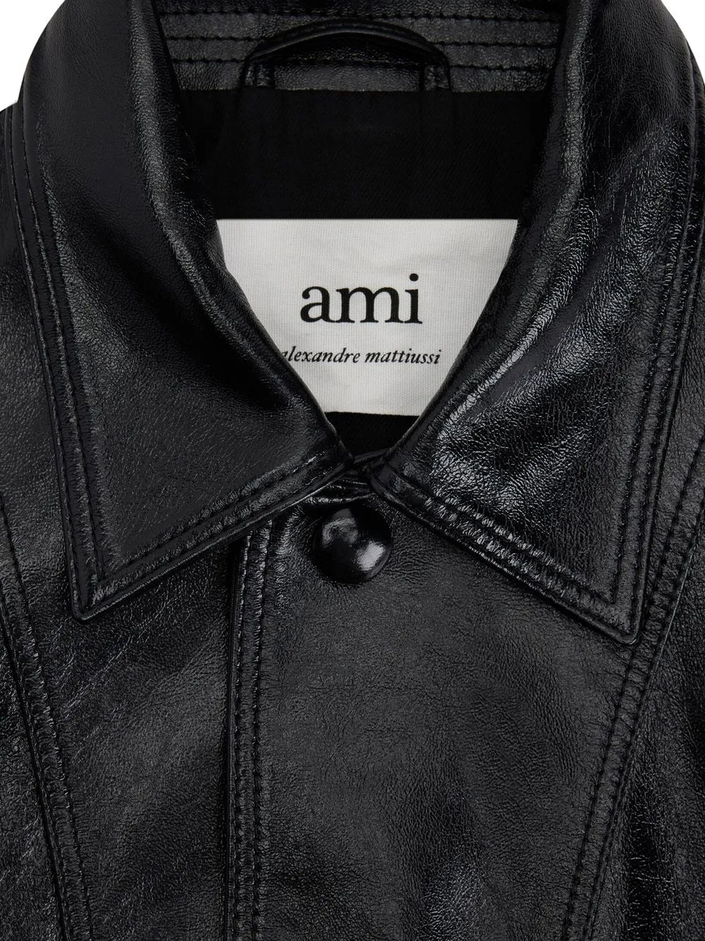 Vestes Veste en vinyle Ami PARIS Noir Femme