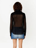 Hemden Vichy Hemd Ami PARIS Schwarz Femme