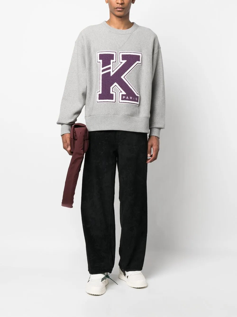 스웨트셔츠 버시티 스웻셔츠 Kenzo 회색 Homme
