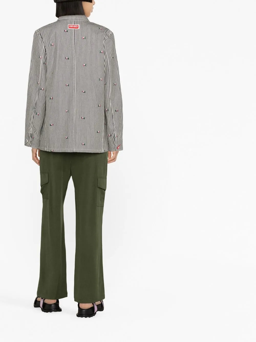 Jaquetas Camisa Kenzo Pixels Kenzo Azul Femme