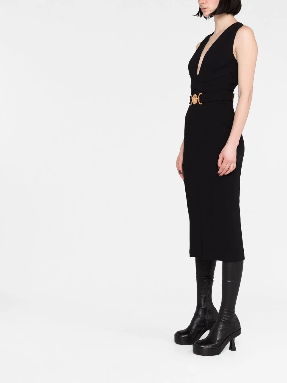 Kleider Robe Medusa 95 Versace Schwarz Femme