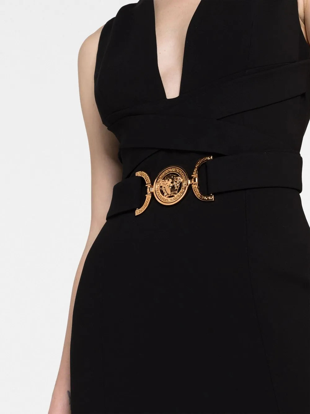 Kleider Robe Medusa 95 Versace Schwarz Femme