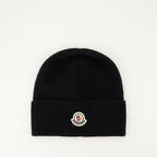 Chapéus, bonés e gorros Gorro de Lã e Cachemira Moncler Preto Homme