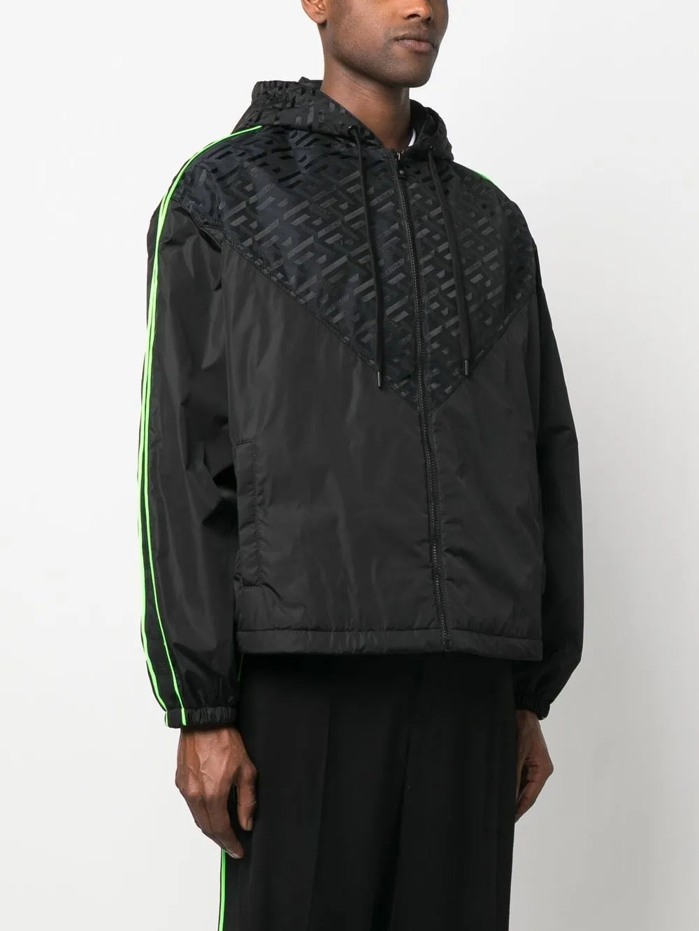Jacken Greca Windbreaker Versace Schwarz Homme