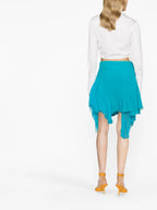 Saias Saia de Seda Versace Azul Femme