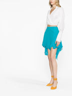 Saias Saia de Seda Versace Azul Femme