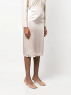 스커트 새틴 스커트 Fendi 베이지 Femme