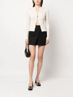 Knitwear Ribbed Cardigan Fendi Beige Women