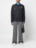 Chemises Veste en jean Wave Off Off-White Bleu foncé Homme