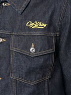 Chemises Veste en jean Wave Off Off-White Bleu foncé Homme