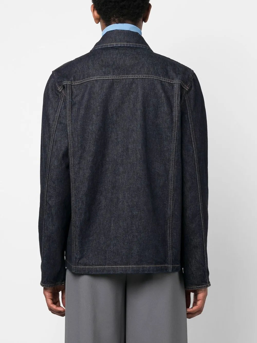 Chemises Veste en jean Wave Off Off-White Bleu foncé Homme