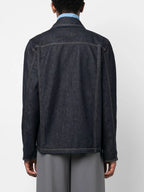 Chemises Veste en jean Wave Off Off-White Bleu foncé Homme