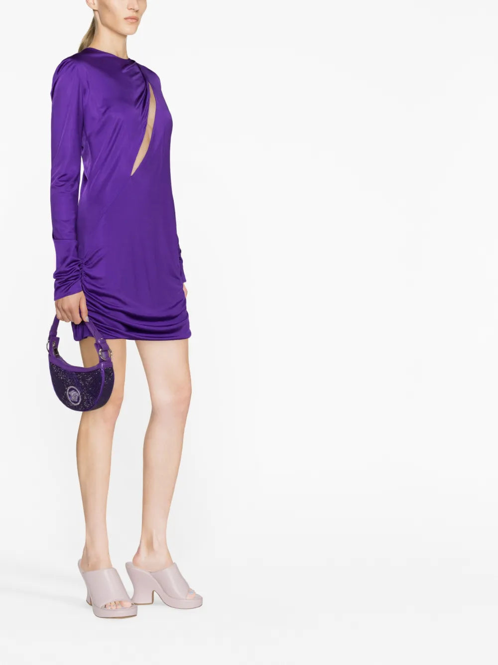 Vestidos Vestido de Viscose Versace Roxo Femme