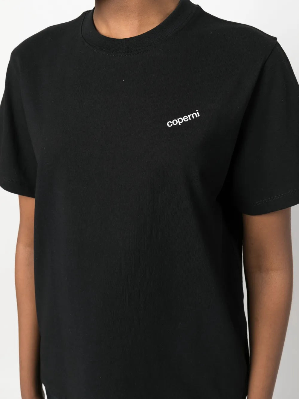 T-shirt T-shirt con logo Coperni Nero Femme